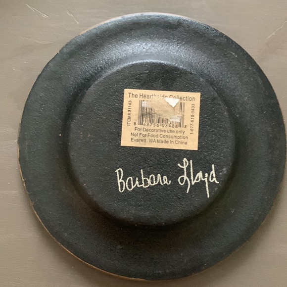 Signed Barbara Lloyd “Home at Last!” Decorative plate - Picture 2 of 2